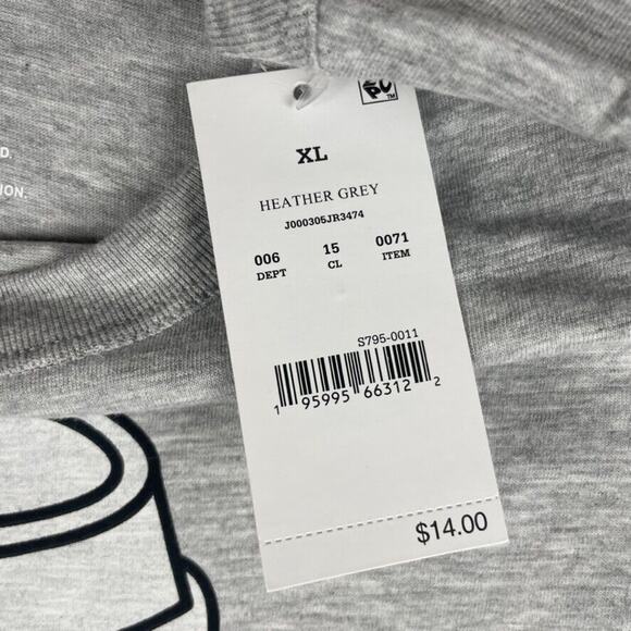 Hybrid Apparel Women's X-Large Gray Mommy Needs Caffeine Graphic SL Shirt XL - Picture 4 of 8